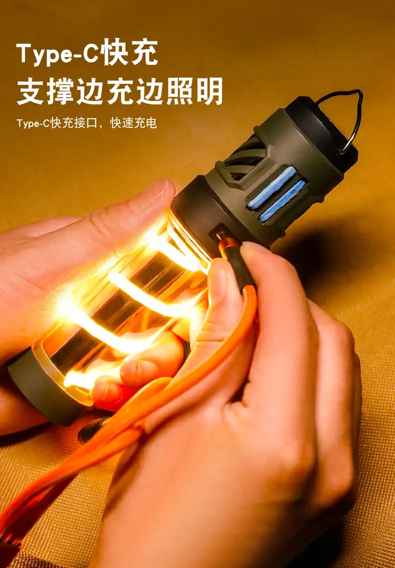 Outdoor Mosquito Lamp 3000mAh LED Camping Flashlight — feature 11