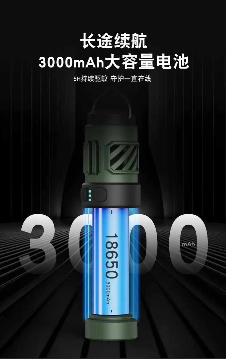 Outdoor Mosquito Lamp 3000mAh LED Camping Flashlight — feature 9