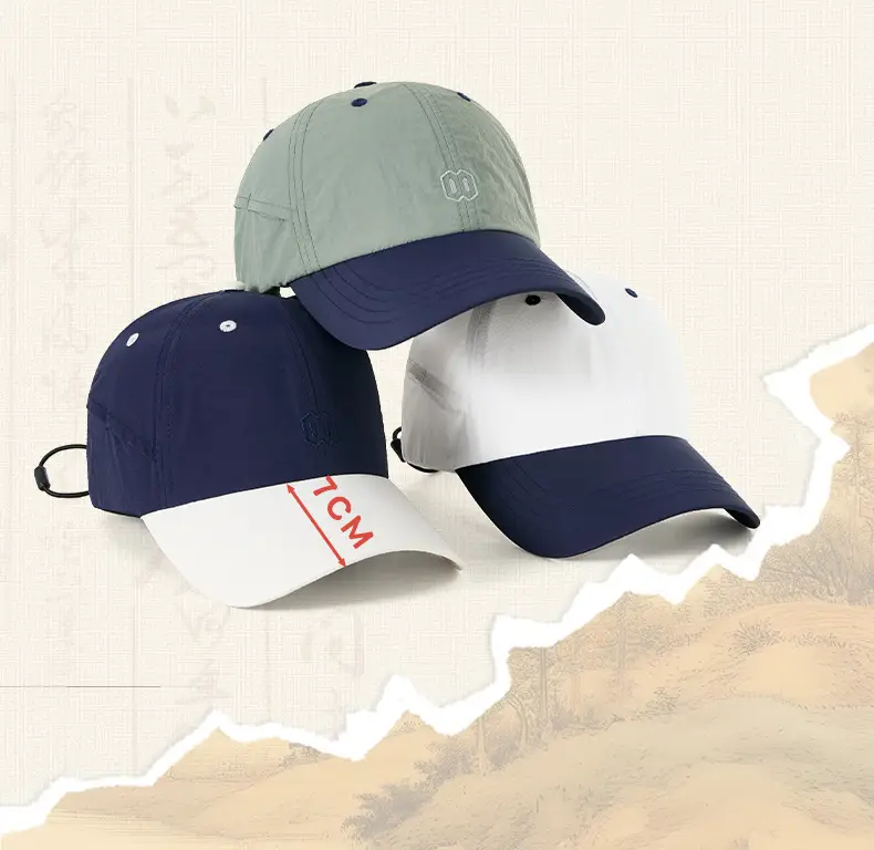 Men Navy White Baseball Cap 20cm Embroidered Soft Top — feature 10