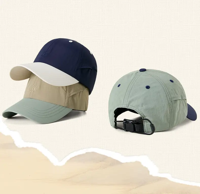 Men Navy White Baseball Cap 20cm Embroidered Soft Top — feature 12