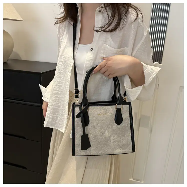 Women's 2024 New Summer Crossbody Shoulder Bag Brown Grey — feature 11