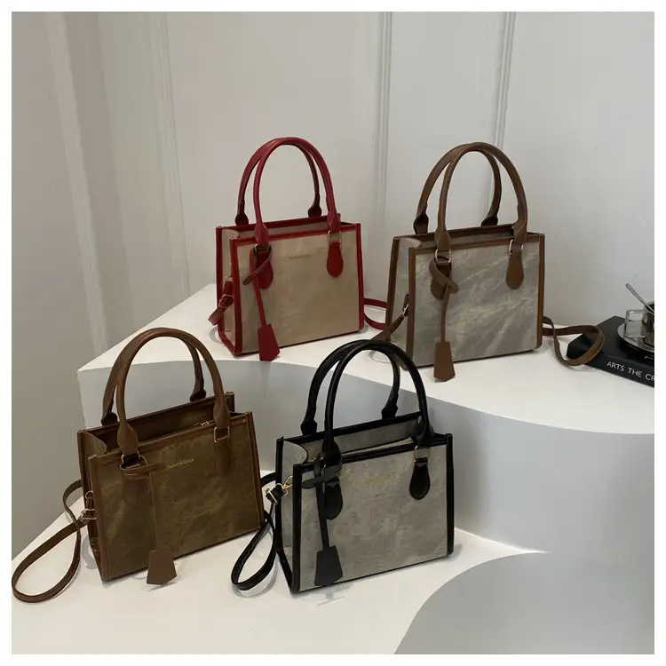 Women's 2024 New Summer Crossbody Shoulder Bag Brown Grey — feature 15