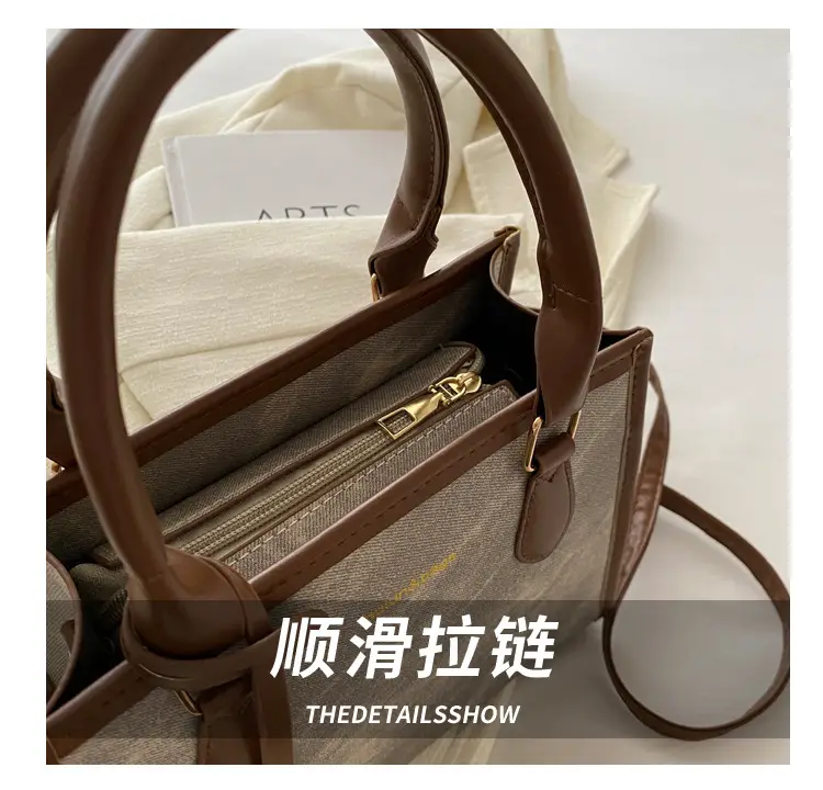 Women's 2024 New Summer Crossbody Shoulder Bag Brown Grey — feature 5