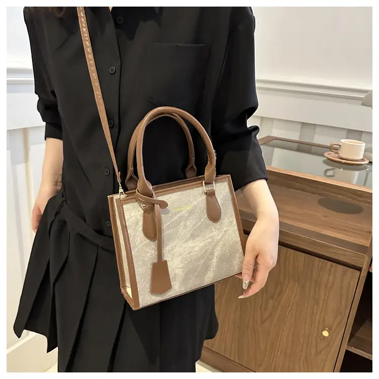 Women's 2024 New Summer Crossbody Shoulder Bag Brown Grey — feature 8