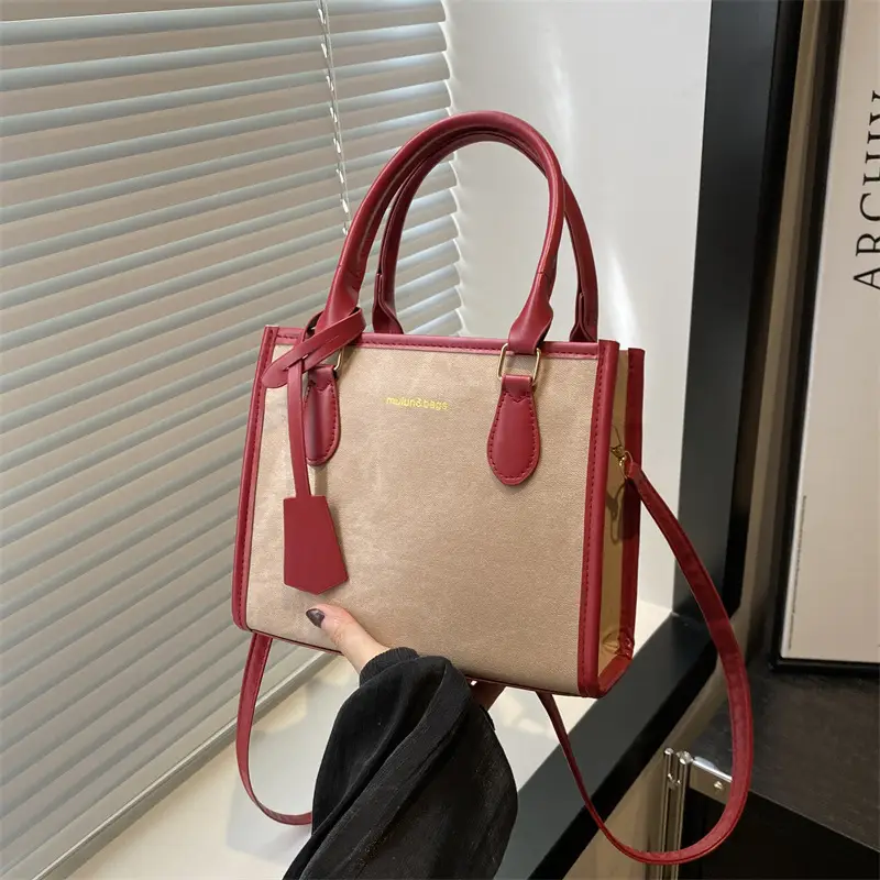 Women's 2024 New Summer Crossbody Shoulder Bag Brown Grey - Image 4