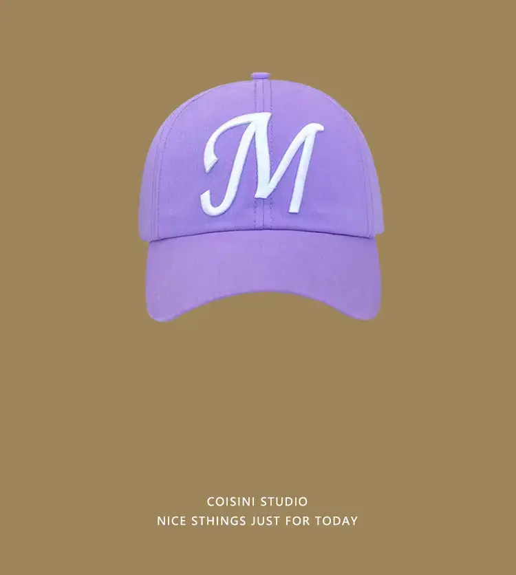 Pink M Letter Baseball Cap for Kids Summer — feature 14