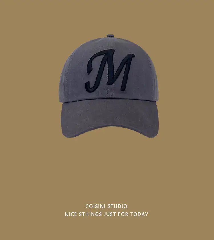 Pink M Letter Baseball Cap for Kids Summer — feature 15