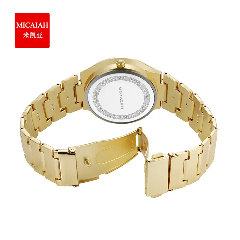 Micaiah Rose Gold Unisex Quartz Watch with Calendar
