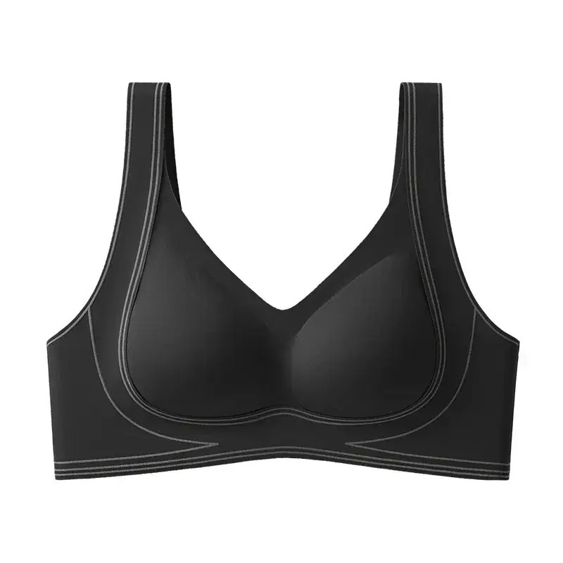 Fixed Cup Rimless Bra Women's Traceless Anti-Sagging Comfort - Image 6