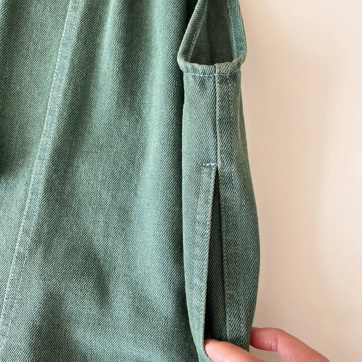 Children Korean Style Suit Green Denim Pants Set — feature 8
