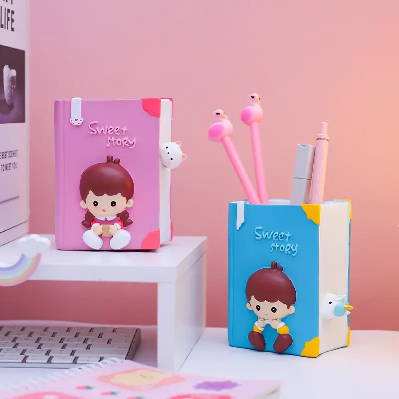 Cute Cartoon Pen Holder for Girls & Students - Image 24