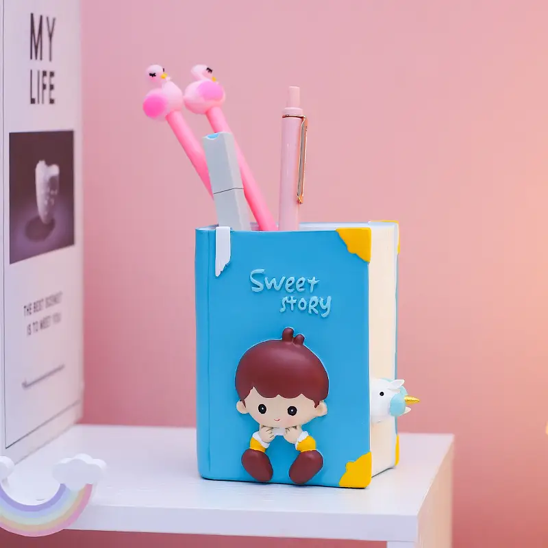 Cute Cartoon Pen Holder for Girls & Students — feature 8