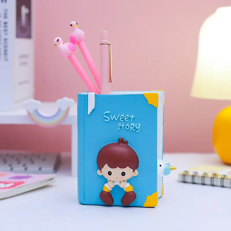 Cute Cartoon Pen Holder for Girls & Students - Image 2