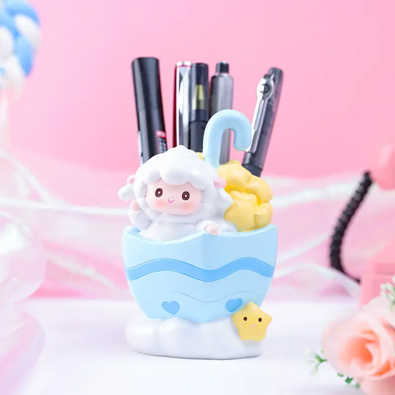 Cute Cartoon Pen Holder for Girls & Students - Image 4