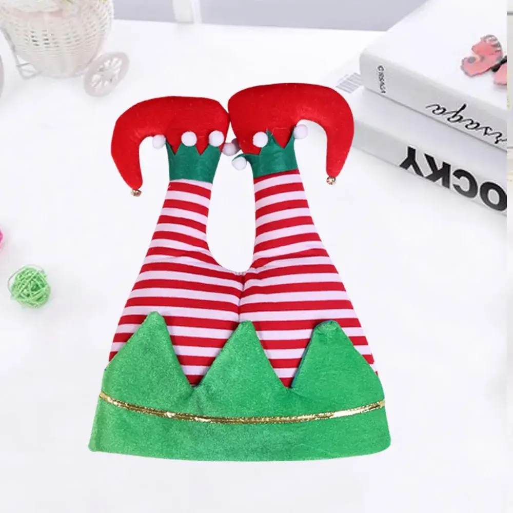 Santa Red Velvet Christmas Hat with Star Embellishment - Image 18