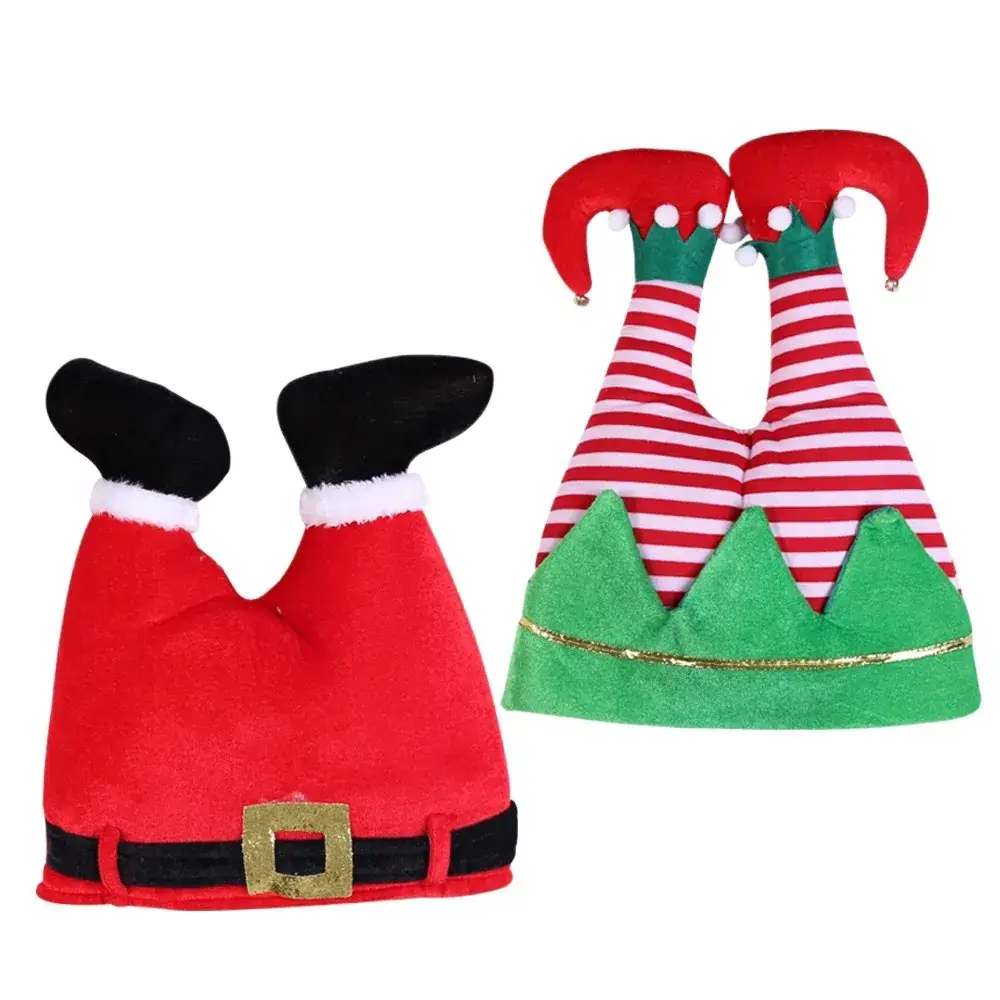Santa Red Velvet Christmas Hat with Star Embellishment - Image 20