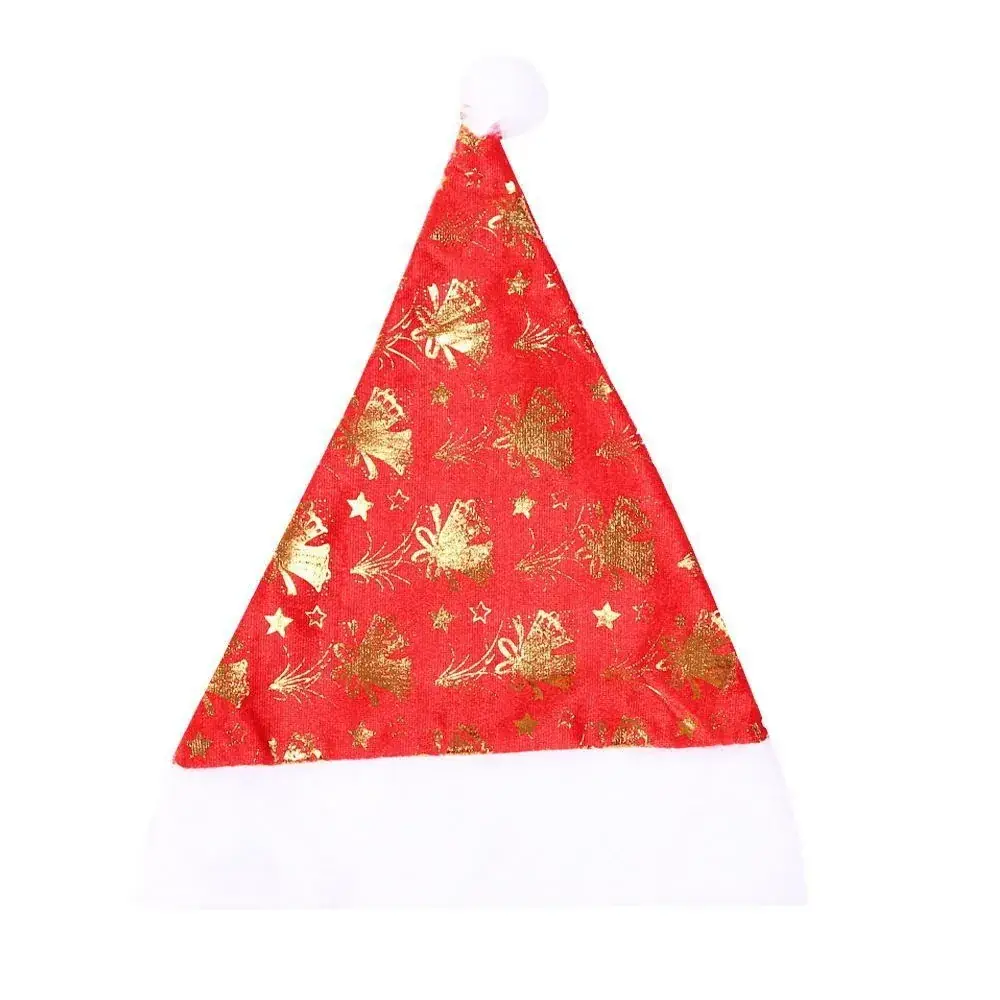 Santa Red Velvet Christmas Hat with Star Embellishment - Image 11