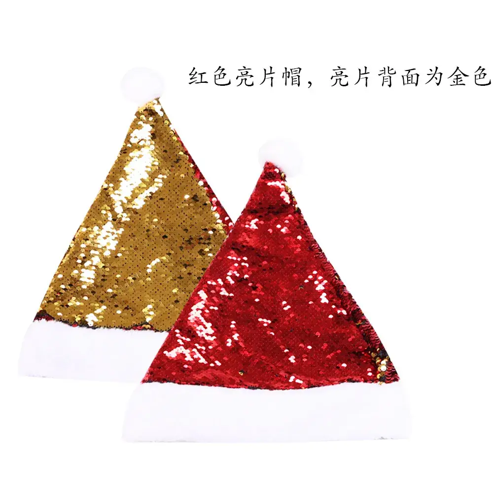 Santa Red Velvet Christmas Hat with Star Embellishment - Image 13