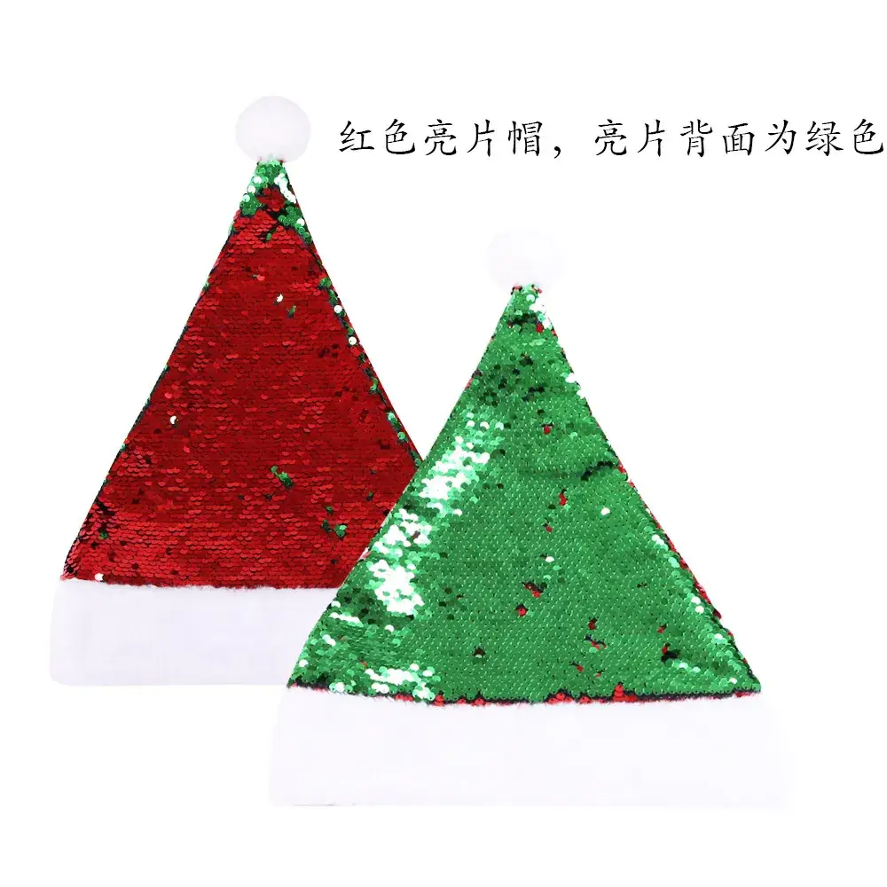 Santa Red Velvet Christmas Hat with Star Embellishment - Image 14
