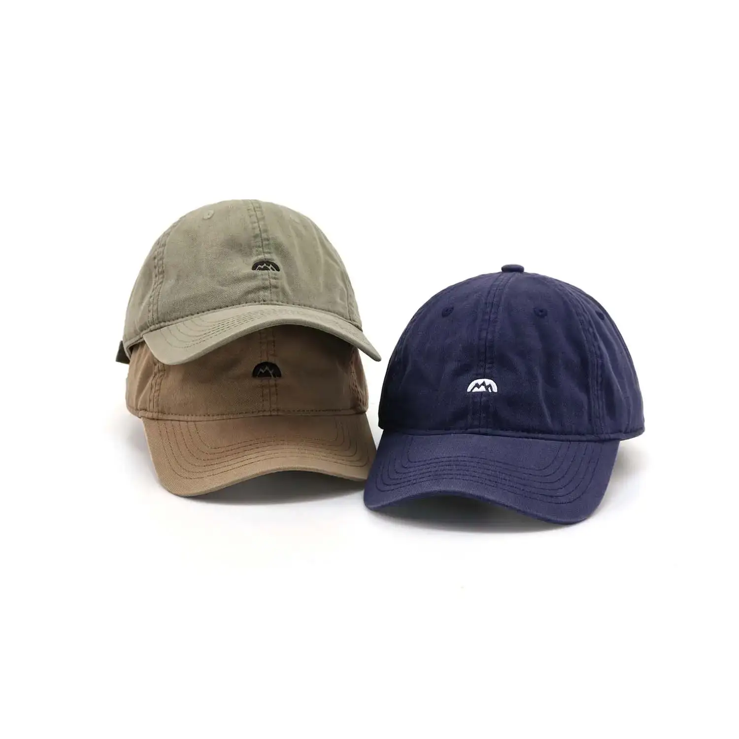 Men's Brown Cotton Baseball Cap with Sunshade - Image 7