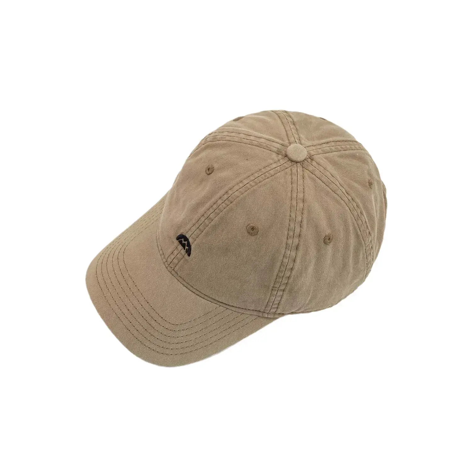 Men's Brown Cotton Baseball Cap with Sunshade - Image 9