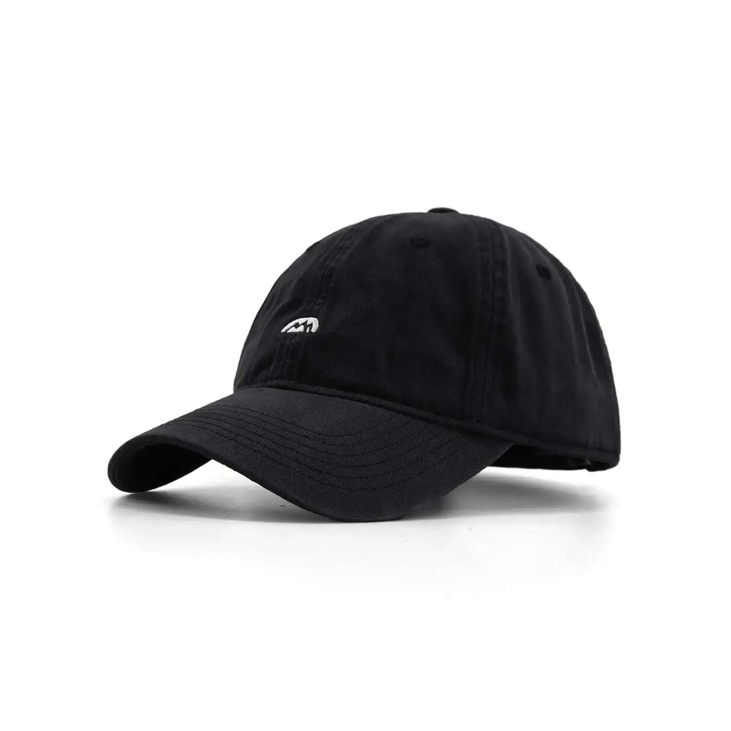 Men's Brown Cotton Baseball Cap with Sunshade - Image 3
