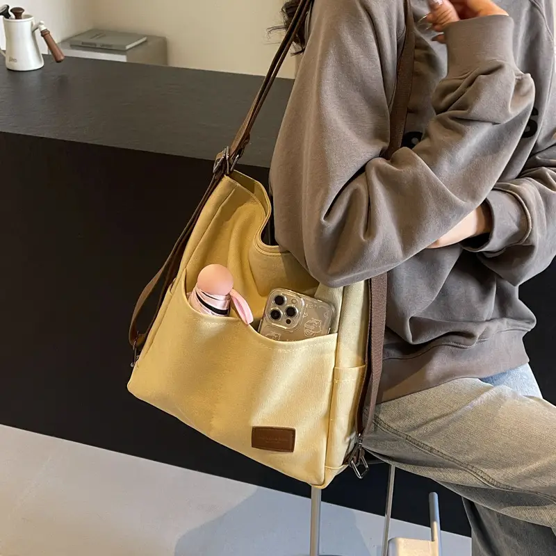 Women Canvas Tote Bag Large Capacity Summer 2026 - Image 7