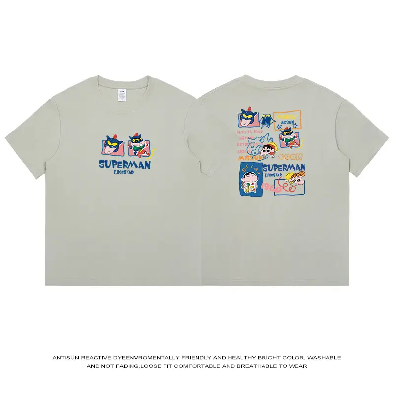 Men Japanese Style Cotton T-Shirt Navy Blue 2024 - Image 4