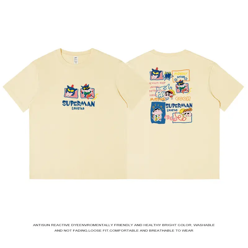 Men Japanese Style Cotton T-Shirt Navy Blue 2024 - Image 6