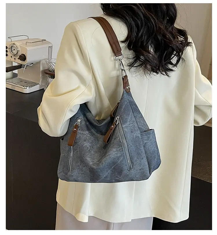 Women's Grey Crossbody Tote Bag Large Capacity 2024 — feature 1