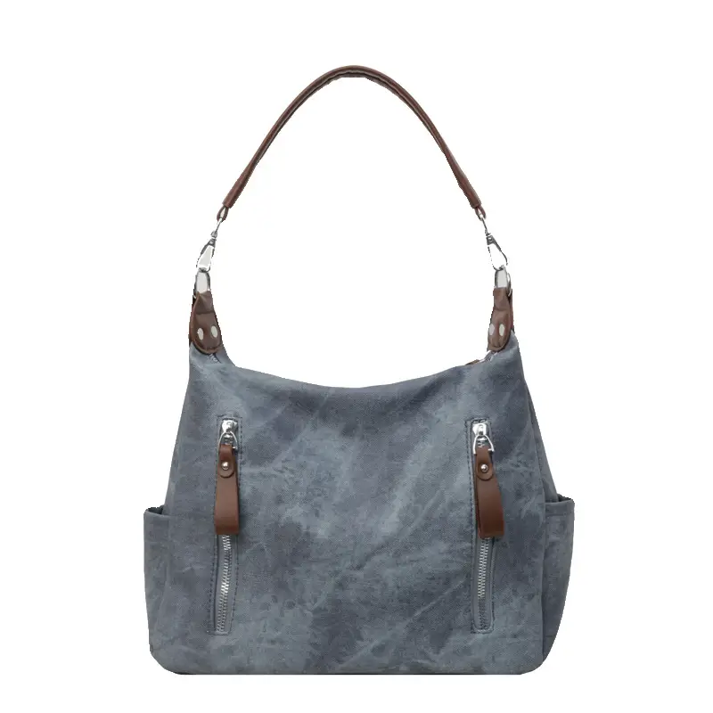 Women's Blue Suede Crossbody Tote Bag 2026 - Image 6