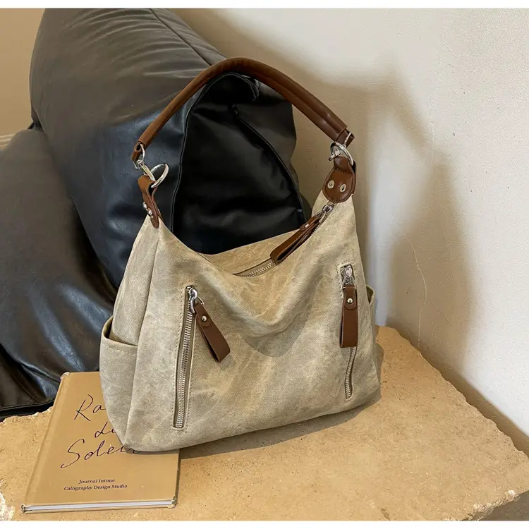 Women's Blue Suede Crossbody Tote Bag 2026 — feature 22