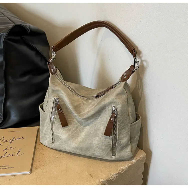Women's Blue Suede Crossbody Tote Bag 2026 — feature 23