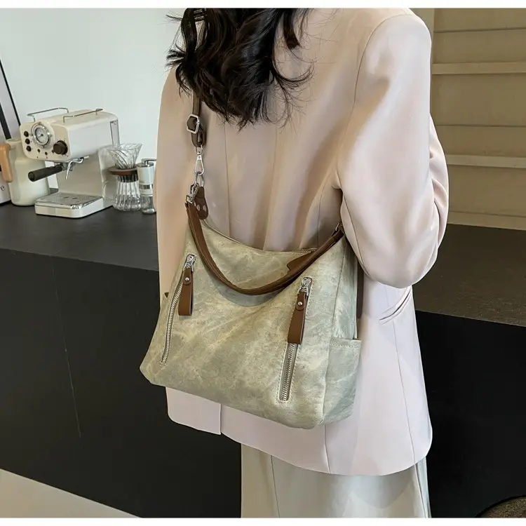 Women's Blue Suede Crossbody Tote Bag 2026 — feature 31