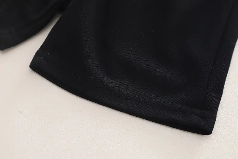 Children's Cotton Polo Shirt Set Black White Camp Crustallake — feature 13