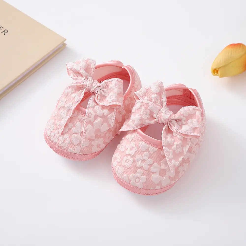Newborn Baby Shoes with Hair Band & Princess Design 0-1Y