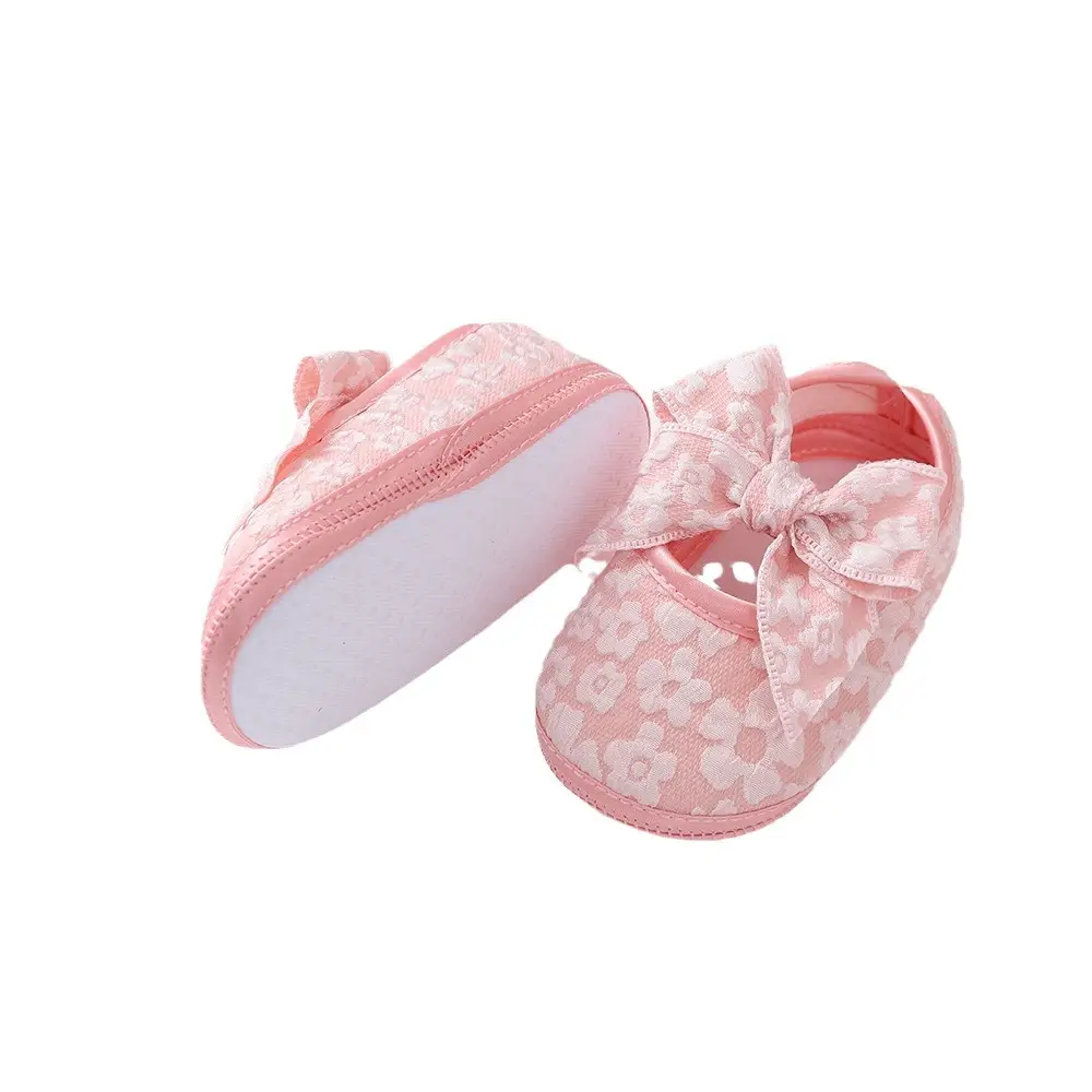 Newborn Baby Shoes with Hair Band & Princess Design 0-1Y