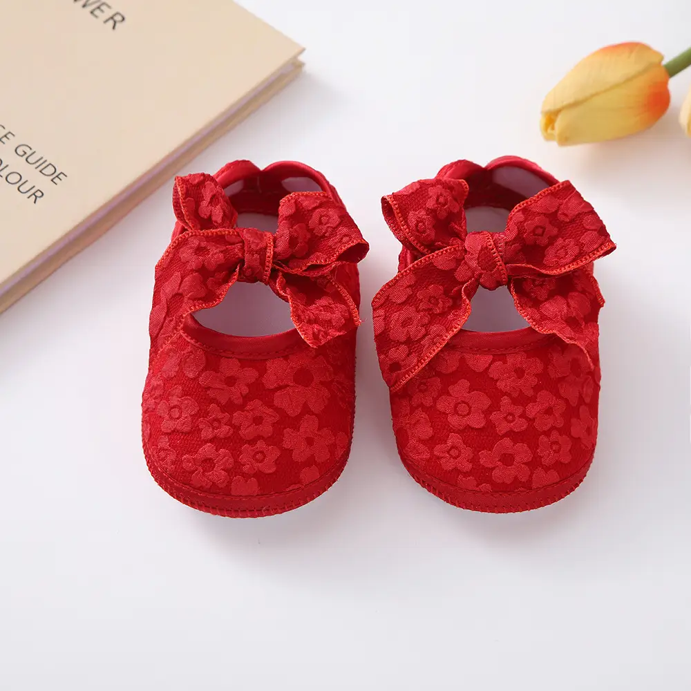 Newborn Baby Shoes with Hair Band & Princess Design 0-1Y
