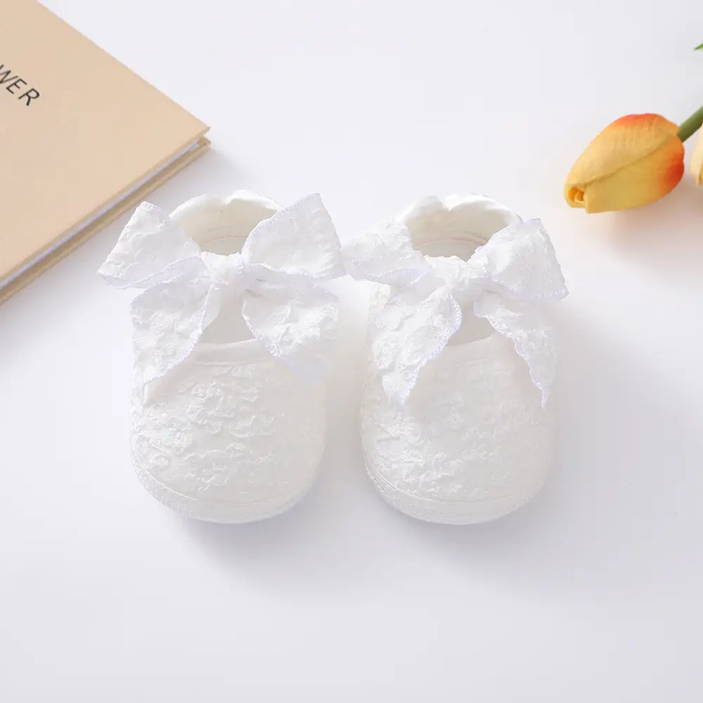 Newborn Baby Shoes with Hair Band & Princess Design 0-1Y