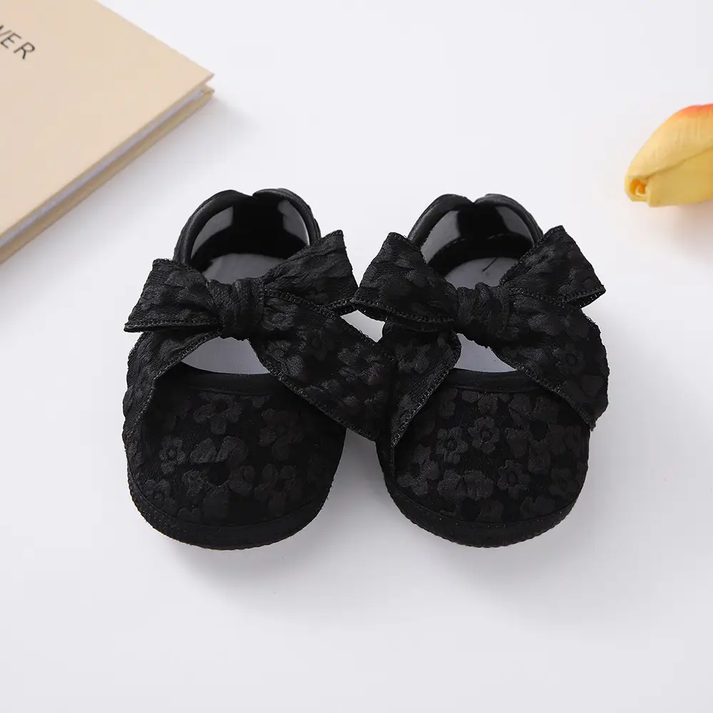 Newborn Baby Shoes with Hair Band & Princess Design 0-1Y