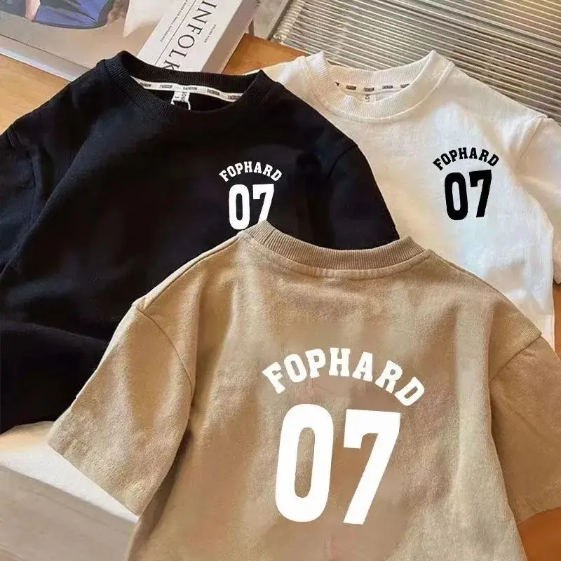 2026 Cotton T-Shirt FOPHARD07 Summer Boys Girls - Image 6