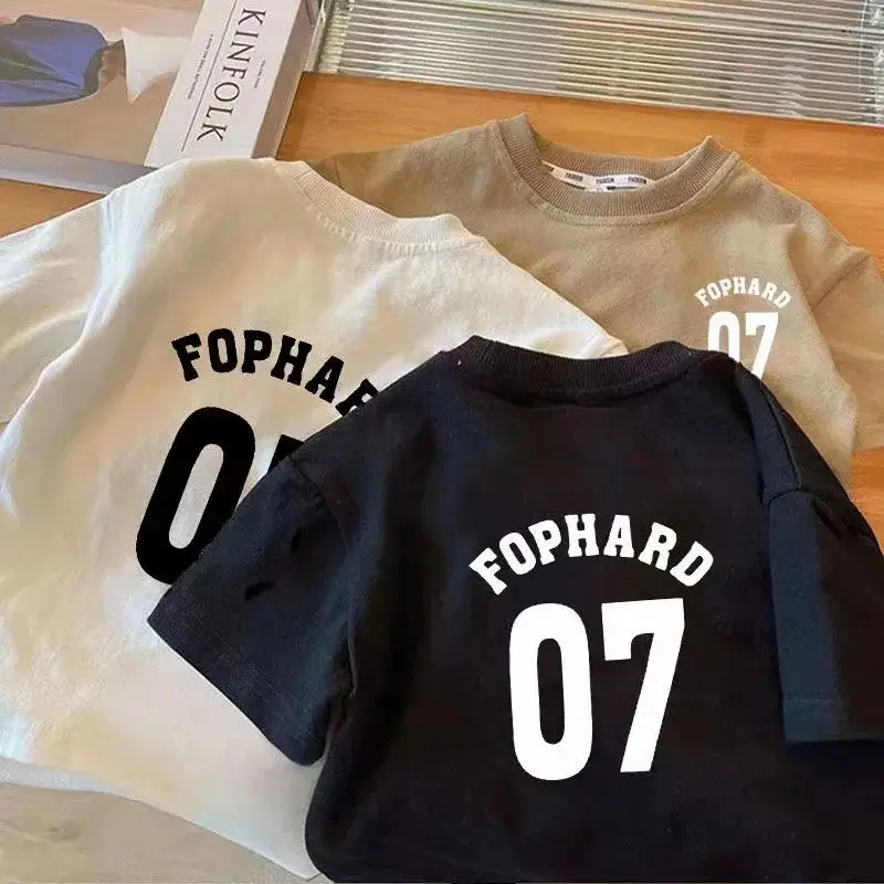 2026 Cotton T-Shirt FOPHARD07 Summer Boys Girls - Image 2