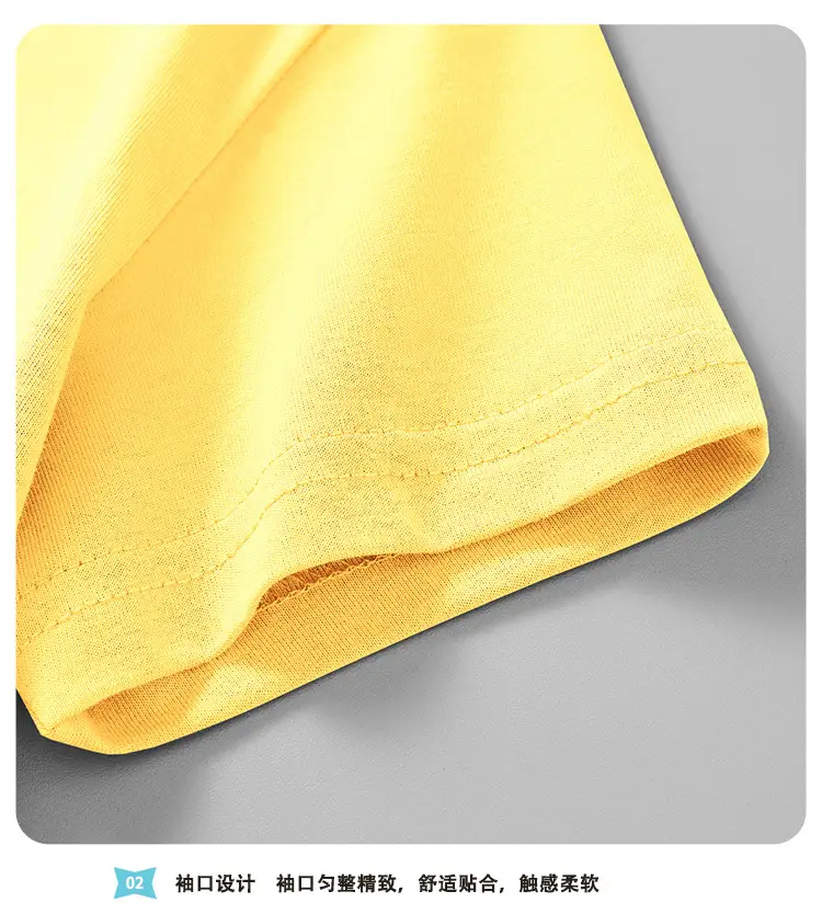Yellow T-Shirt for Boys Pure Cotton Summer Casual — feature 7
