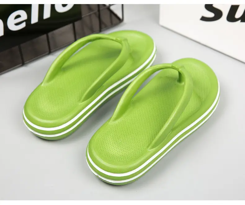 Summer new EVA flip-flops pedal excrement-feeling thick-soled non-slip slippers for external wear dual-purpose beach sandals manufacturers wholesale — feature 23