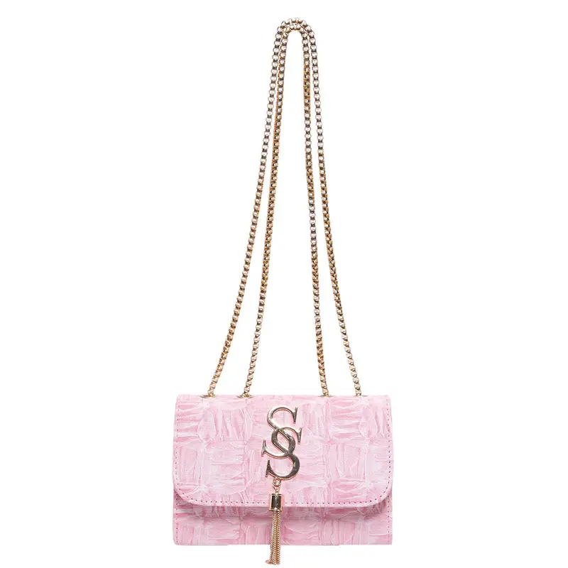 Women's White Chain Shoulder Crossbody Bag Mori Style Small - Image 10
