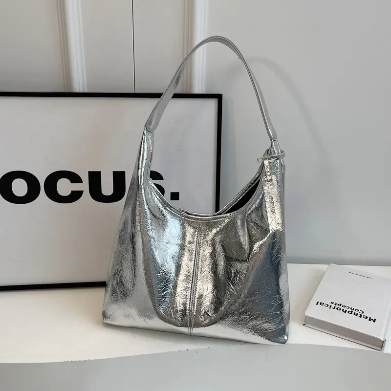 Silver Crossbody Bag for Women 2026 New Trendy - Image 2