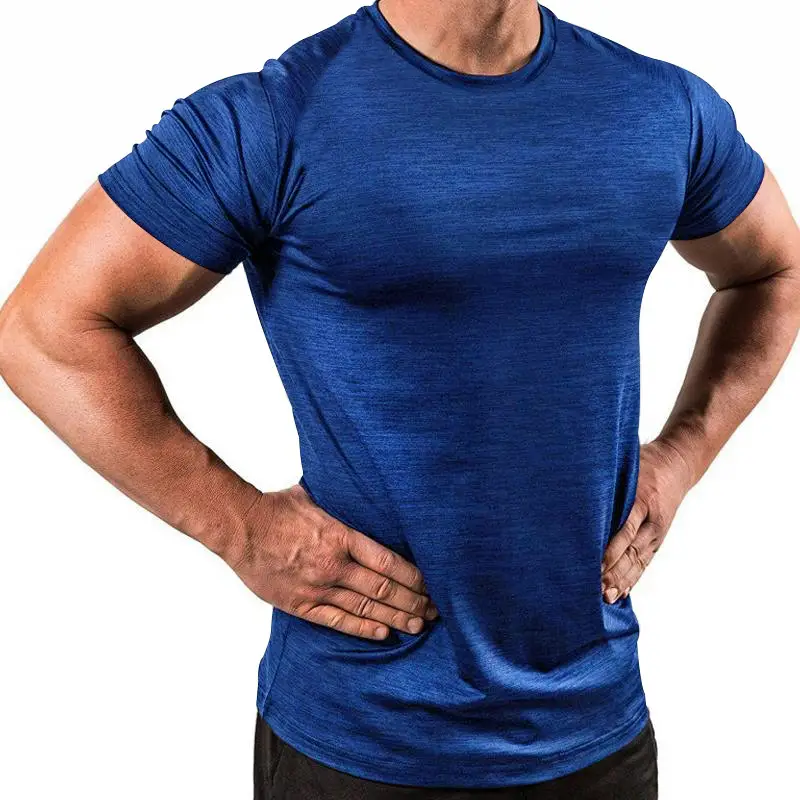 Men's Pure Color Quick-Drying T-Shirt White — feature 10