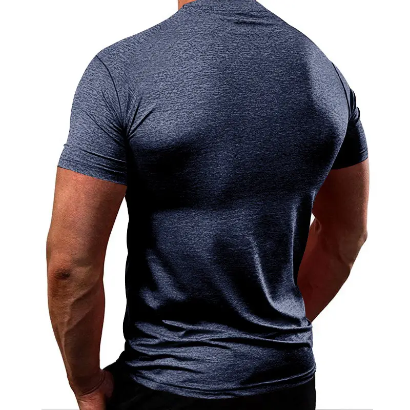 Men's Pure Color Quick-Drying T-Shirt White — feature 13