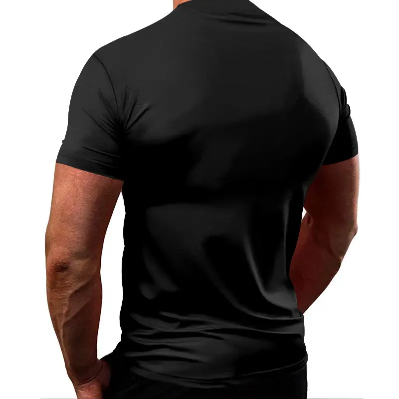 Men's Pure Color Quick-Drying T-Shirt White — feature 17