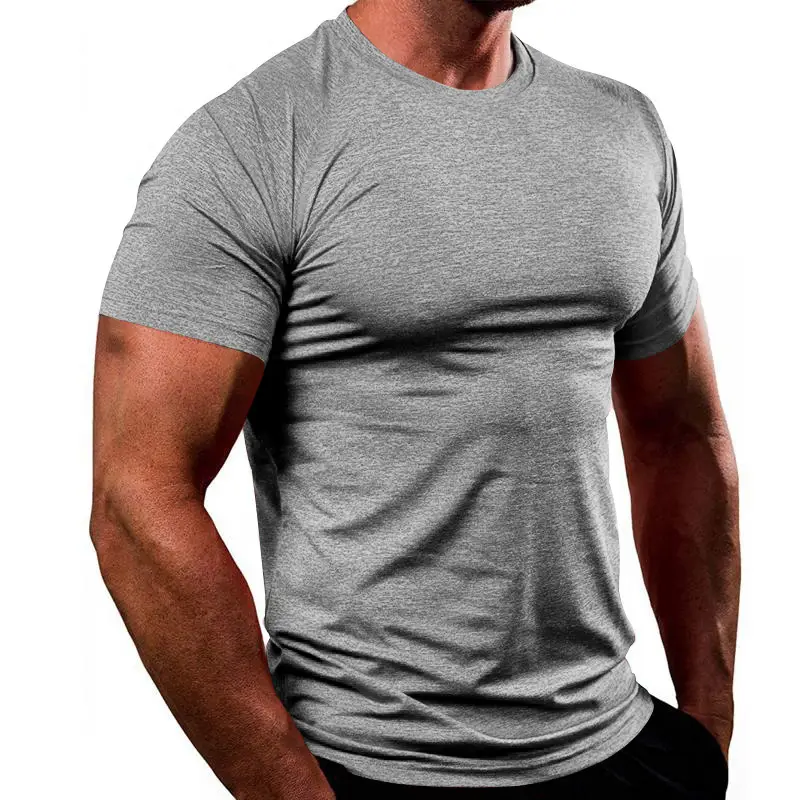 Men's Pure Color Quick-Drying T-Shirt White — feature 20